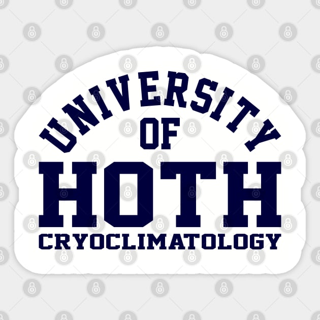 University of Hoth Cryoclimatology Sticker by DrPeper